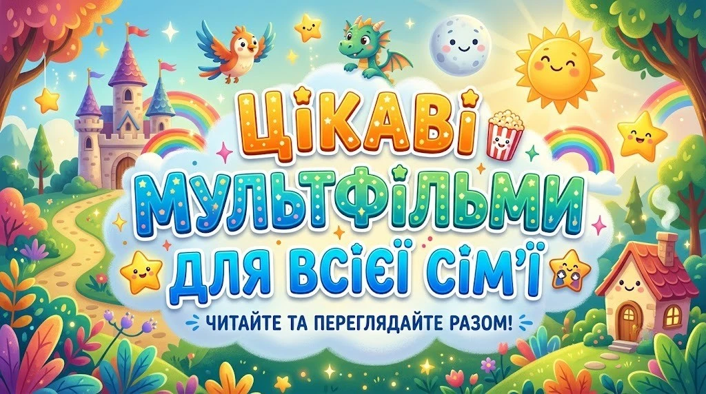 Цікаві мультфільми для всієї сім’ї на будь-який смак