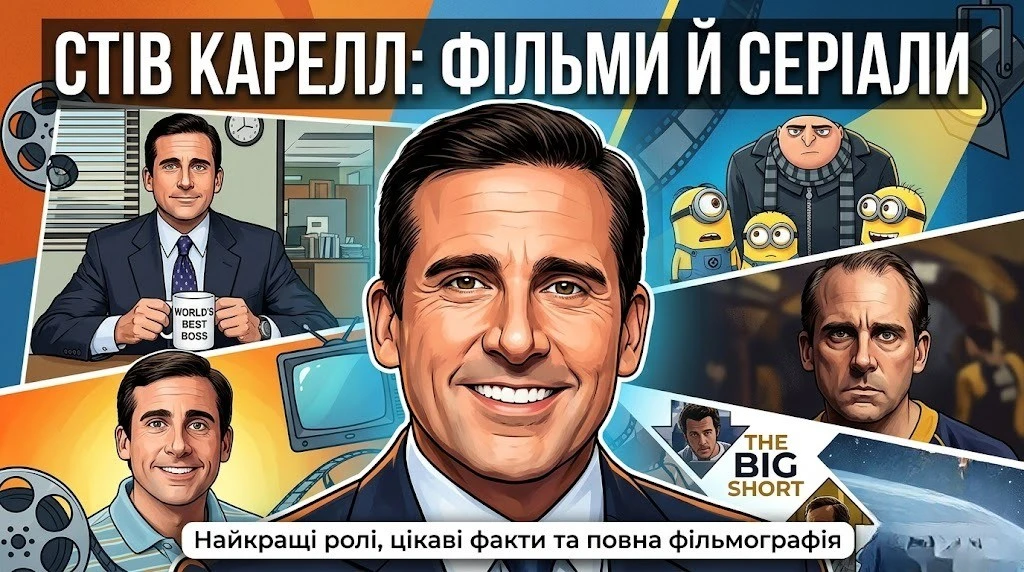 Фільми й серіали Стіва Карелла зібрані в одному місці