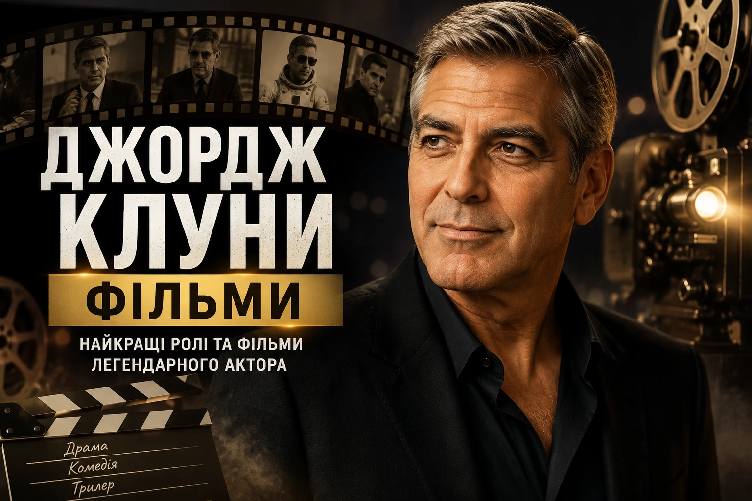 Найвідоміші ролі Джорджа Клуні на великому екрані