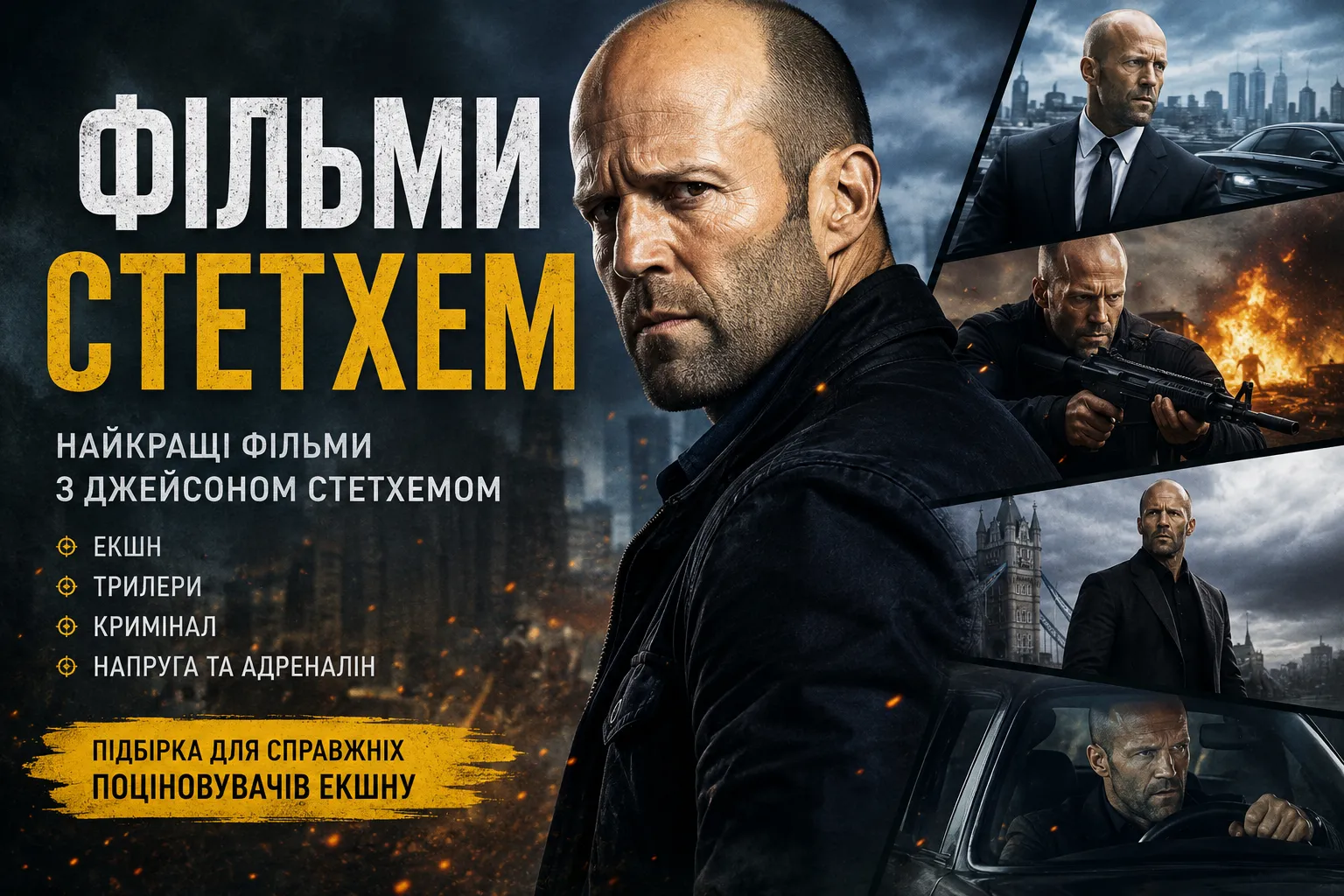 Фільми Стетхем: повний огляд найкращих ролей